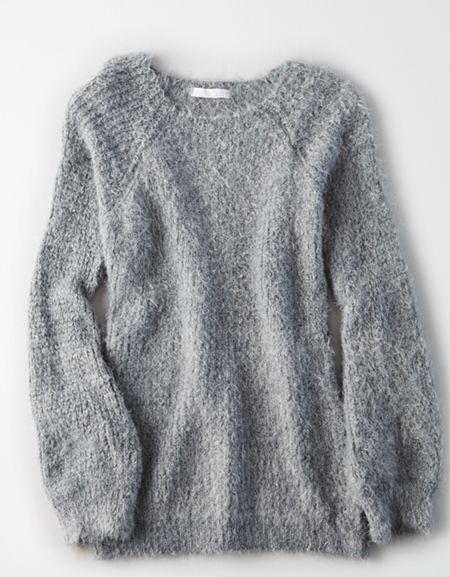 American Eagle Outfitters Don't Ask Why Fuzzy Tunic Sweater