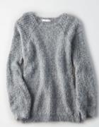 American Eagle Outfitters Don't Ask Why Fuzzy Tunic Sweater