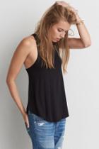American Eagle Outfitters Ae Soft & Sexy Hi-neck Tank