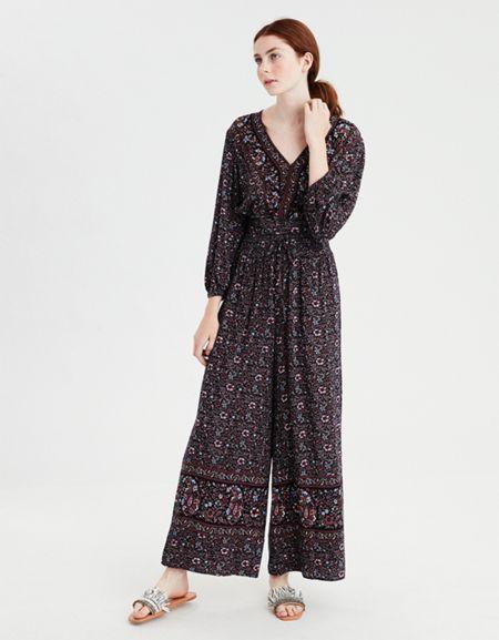 American Eagle Outfitters Ae Mix Print Top