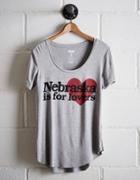 Tailgate Women's Nebraska Scoop Neck Tee