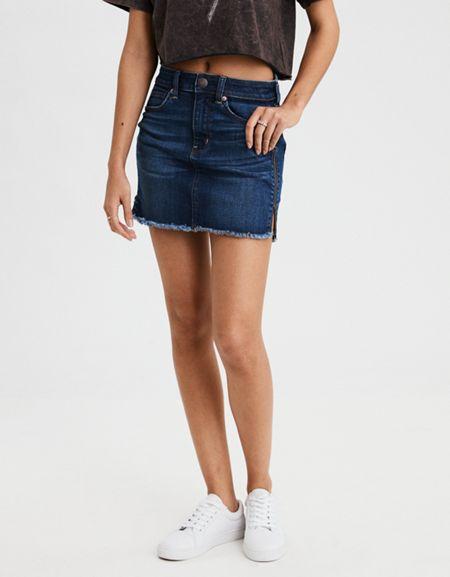 American Eagle Outfitters Ae Ne(x)t Level High-waisted Denim Skirt