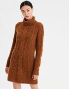 American Eagle Outfitters Ae Turtleneck Cable Knit Sweater Dress