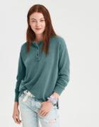American Eagle Outfitters Ae Henley Crew Sweatshirt