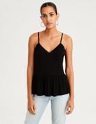 American Eagle Outfitters Ae Lace Trim Babydoll Top