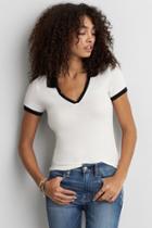 American Eagle Outfitters Ae Soft & Sexy Ribbed Polo
