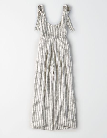 American Eagle Outfitters Don't Ask Why Tie Strap Jumpsuit
