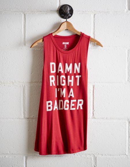 Tailgate Women's Wisconsin Badgers Tank