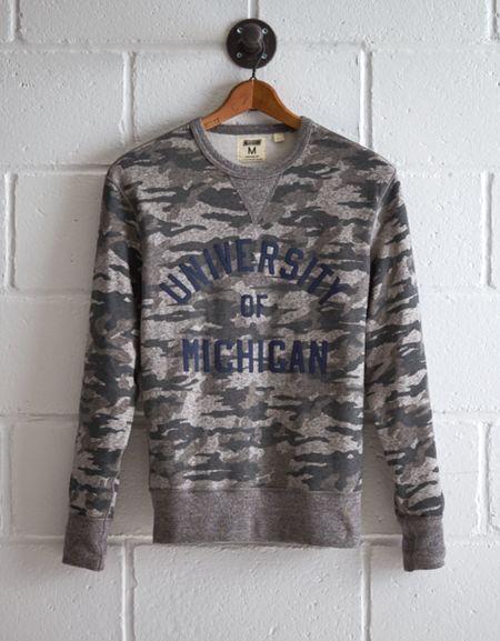 Tailgate Men's Michigan Camo Sweatshirt