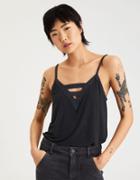 American Eagle Outfitters Ae Soft & Sexy Strappy Neck Tank Top