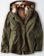 American Eagle Outfitters Ae 2-in-1 Faux-fur Vest Parka