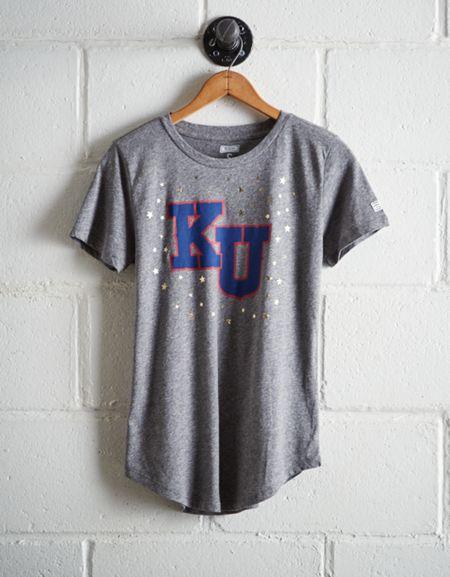 Tailgate Women's Kansas Foil Star T-shirt