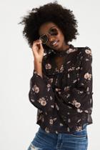 American Eagle Outfitters Ae Keyhole Tiered Top