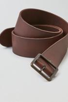 American Eagle Outfitters Ae Square Buckle Wide Leather Belt