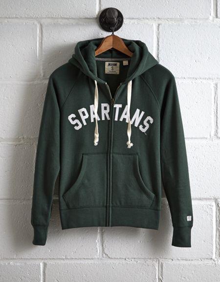 Tailgate Women's Michigan State Zip Hoodie