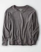 American Eagle Outfitters Ae Soft & Sexy Plush Balloon Sleeve Sweatshirt