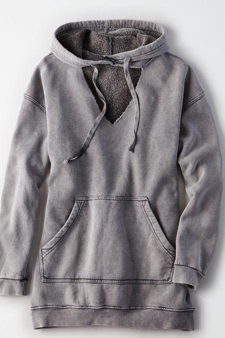American Eagle Outfitters Don't Ask Why Choker Hoodie Dress