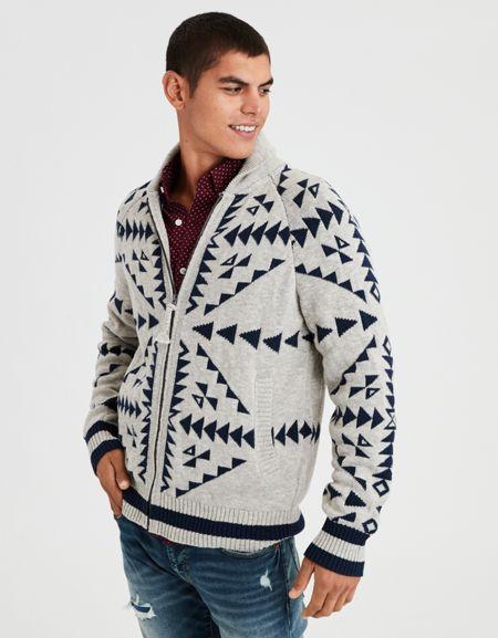 American Eagle Outfitters Ae Full-zip Cardigan