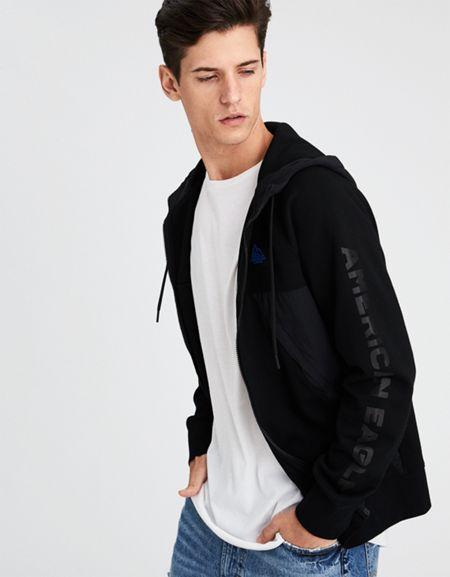 American Eagle Outfitters Ae Zip-up Performance Hoodie