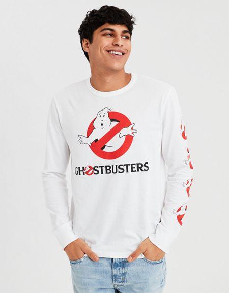 American Eagle Outfitters Ae Ghostbusters Long Sleeve Graphic Tee
