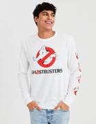 American Eagle Outfitters Ae Ghostbusters Long Sleeve Graphic Tee