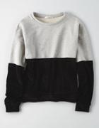 American Eagle Outfitters Ae Color Block Crew Neck Sweatshirt
