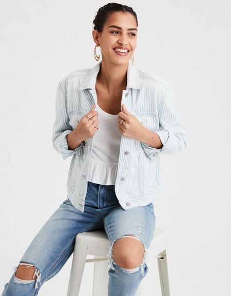 American Eagle Outfitters Ae Classic Fit Denim Jacket