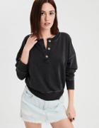 American Eagle Outfitters Ae Ahhmazingly Soft Henley Sweatshirt
