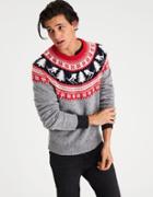 American Eagle Outfitters Ae Holiday Crew Neck Sweater