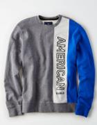 American Eagle Outfitters Ae Colorblock Crew Neck Fleece Sweatshirt