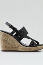 American Eagle Outfitters Ae Buckle Wedge Sandal
