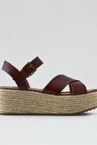 American Eagle Outfitters Ae Cross-strap Flatform Sandal