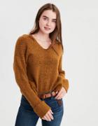 American Eagle Outfitters Ae Waffle Hooded Sweater