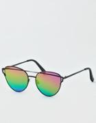 American Eagle Outfitters Rainbow Winged Metal Sunglasses