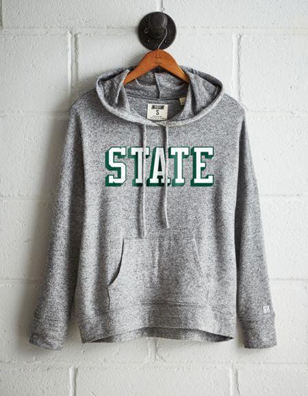 Tailgate Women's Michigan State Plush Hoodie
