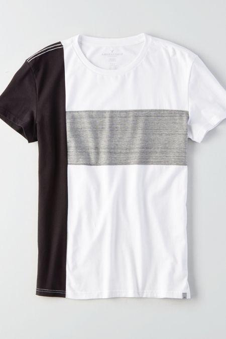 American Eagle Outfitters Ae Flex Colorblocking Crew T-shirt