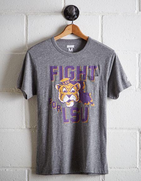 Tailgate Men's Lsu Pocket T-shirt