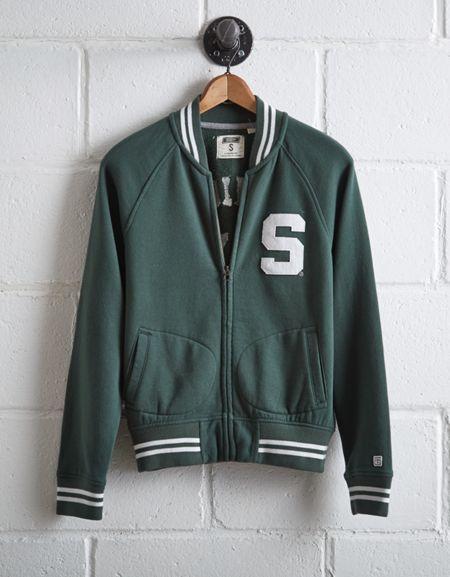 Tailgate Women's Michigan State Bomber Jacket