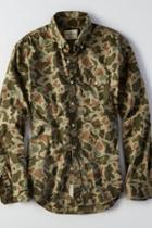 American Eagle Outfitters Ae Camo Button Down Shirt