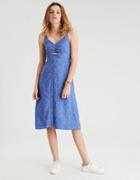 American Eagle Outfitters Ae Cut Out Button Front Midi Dress