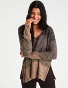 American Eagle Outfitters Ae Shine Marled Stripe Sweater