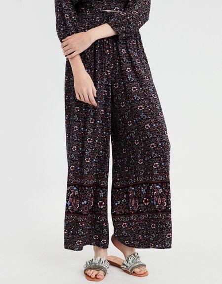 American Eagle Outfitters Ae Border Print Pant