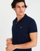 American Eagle Outfitters Ae Solid Jersey Polo