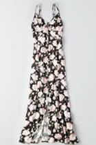 American Eagle Outfitters Ae Strappy Button-front Maxi Dress