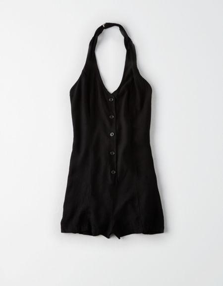 American Eagle Outfitters Don't Ask Why Button Front Romper