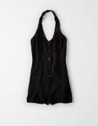 American Eagle Outfitters Don't Ask Why Button Front Romper