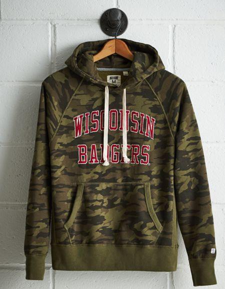 Tailgate Men's Wisconsin Camo Hoodie