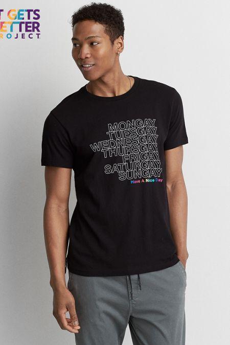 American Eagle Outfitters Ae Pride Nice Day Graphic Tee