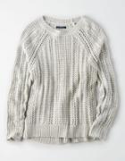 American Eagle Outfitters Ae Mix Stitch Crew Neck Pullover