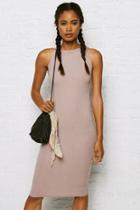 American Eagle Outfitters Don't Ask Why Ribbed Halter Midi Dress